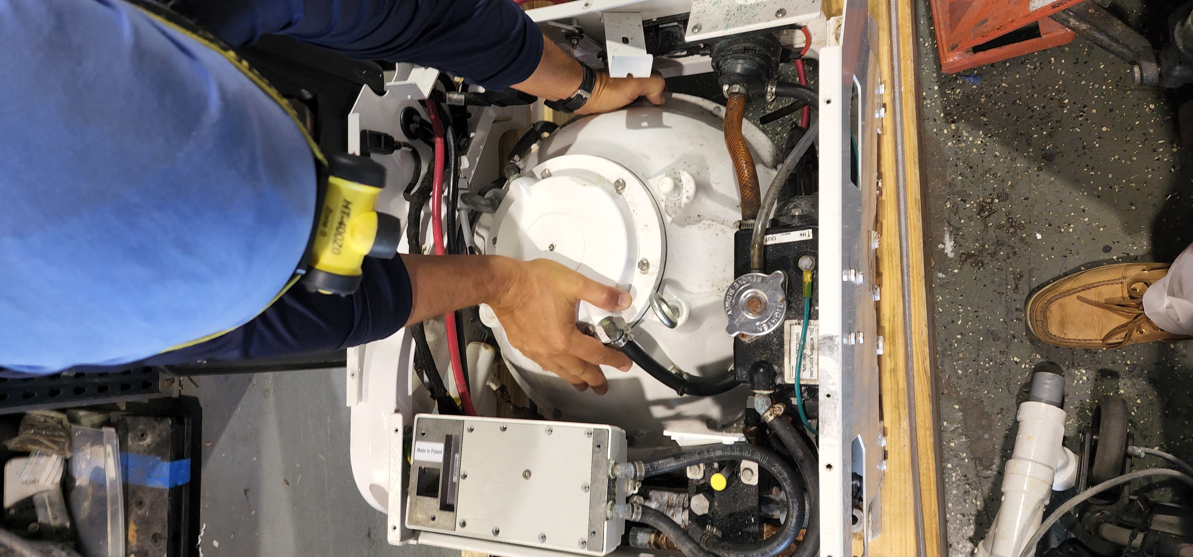 CJS performing diagnostic and corrective system integration work, May 2022